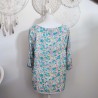 Blouse manches ¾ aux fleurs pastels T 40 Promod - Dos