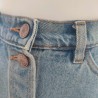 Jupe en jeans évasée T 36 Monki - Bouton sérigraphié