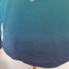 T-shirt turquoise dégradé Positive Vibes Only T M Hollister - Bouloches dans le bas du dos