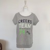 T-shirt en molleton gris chiné Team 74 T L Creeks