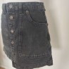 Jupe en jeans noire boutonnée T 38 Stradivarius
- Poche